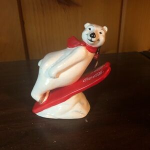 Skiing Coca Cola Bear 1995 Collectable